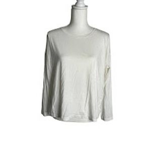 Vince Small White Long Sleeve Tee T-Shirt Boxy Fit
